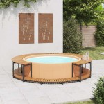 vidaXL Mobilier de împrejmuire spa, 273x53 cm, lemn masiv de acacia vidaXL Mobilier de împrejmuire spa, 273x53 cm, lemn masiv de acacia