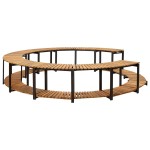vidaXL Mobilier de împrejmuire spa, 273x53 cm, lemn masiv de acacia vidaXL Mobilier de împrejmuire spa, 273x53 cm, lemn masiv de acacia