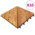 vidaXL Plăci pardoseală, 10 buc., 30x30 cm, lemn masiv de acacia vidaXL Plăci pardoseală, 10 buc., 30x30 cm, lemn masiv de acacia