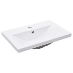 vidaXL Cadru lavoar baie cu chiuvetă încorporată, alb, fier vidaXL Cadru lavoar baie cu chiuvetă încorporată, alb, fier
