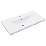 vidaXL Cadru lavoar baie cu chiuvetă încorporată, alb, fier vidaXL Cadru lavoar baie cu chiuvetă încorporată, alb, fier