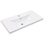 vidaXL Cadru lavoar baie cu chiuvetă încorporată, negru, fier vidaXL Cadru lavoar baie cu chiuvetă încorporată, negru, fier