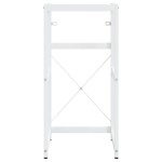 vidaXL Cadru lavoar baie cu chiuvetă încorporată, alb, fier