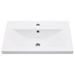 vidaXL Cadru lavoar baie cu chiuvetă încorporată, alb, fier vidaXL Cadru lavoar baie cu chiuvetă încorporată, alb, fier
