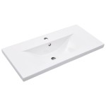 vidaXL Cadru lavoar baie cu chiuvetă încorporată, alb, fier vidaXL Cadru lavoar baie cu chiuvetă încorporată, alb, fier