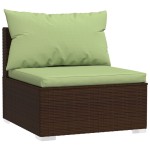 vidaXL Set mobilier de grădină cu perne, 8 piese, maro, poliratan vidaXL Set mobilier de grădină cu perne, 8 piese, maro, poliratan