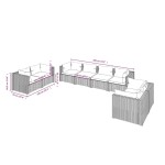 vidaXL Set mobilier de grădină cu perne, 8 piese, maro, poliratan vidaXL Set mobilier de grădină cu perne, 8 piese, maro, poliratan