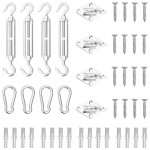 vidaXL Set accesorii parasolar din oțel inoxidabil, 12 piese vidaXL Set accesorii parasolar din oțel inoxidabil, 12 piese