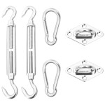 vidaXL Kit accesorii de montaj parasolar, 6 piese, oțel inoxidabil vidaXL Kit accesorii de montaj parasolar, 6 piese, oțel inoxidabil
