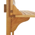 vidaXL Masă de bar pentru balcon, 90x37x122,5 cm, lemn masiv de acacia vidaXL Masă de bar pentru balcon, 90x37x122,5 cm, lemn masiv de acacia