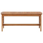 vidaXL Masă de cafea, 102 x 50 x 43 cm, lemn masiv de acacia vidaXL Masă de cafea, 102 x 50 x 43 cm, lemn masiv de acacia