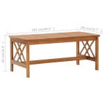 vidaXL Masă de cafea, 102 x 50 x 43 cm, lemn masiv de acacia vidaXL Masă de cafea, 102 x 50 x 43 cm, lemn masiv de acacia