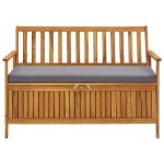 vidaXL Bancă de depozitare grădină, 120 cm, lemn masiv de acacia