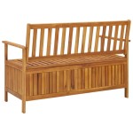 vidaXL Bancă de depozitare grădină, 120 cm, lemn masiv de acacia vidaXL Bancă de depozitare grădină, 120 cm, lemn masiv de acacia