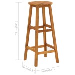 vidaXL Taburete de bar, 6 buc., lemn masiv de acacia vidaXL Taburete de bar, 6 buc., lemn masiv de acacia