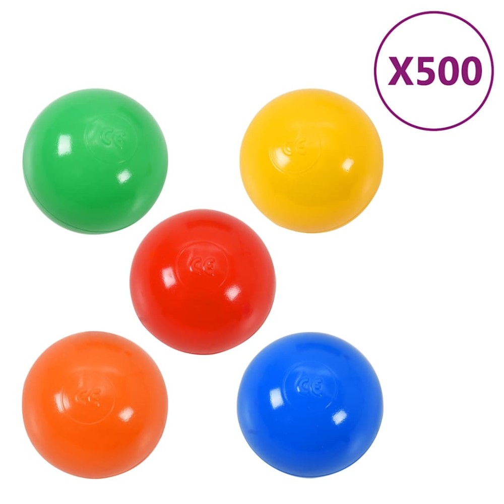 vidaXL Bile de joacă pentru piscină bebeluși, colorate, 500 buc.