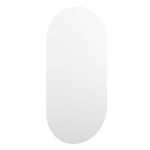 vidaXL Oglindă ovală cu lumini LED, 40x20, cm, sticlă
