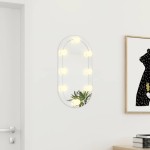vidaXL Oglindă cu lumini LED, 60x30 cm, sticlă, oval vidaXL Oglindă cu lumini LED, 60x30 cm, sticlă, oval