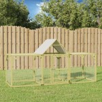 vidaXL Coteț de găini, 300x100x150 cm, lemn masiv de pin impregnat vidaXL Coteț de găini, 300x100x150 cm, lemn masiv de pin impregnat