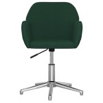vidaXL Scaune de bucătărie pivotante, 2 buc., verde închis, catifea vidaXL Scaune de bucătărie pivotante, 2 buc., verde închis, catifea