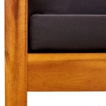 vidaXL Bancă de grădină cu copertină, lemn masiv de acacia vidaXL Bancă de grădină cu copertină, lemn masiv de acacia