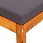 vidaXL Taburete de grădină, 2 buc., lemn masiv de acacia