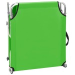 vidaXL Șezlong pliabil cu baldachin, oțel, verde măr vidaXL Șezlong pliabil cu baldachin, oțel, verde măr