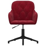 vidaXL Scaune de bucătărie pivotante, 2 buc., roșu vin, catifea vidaXL Scaune de bucătărie pivotante, 2 buc., roșu vin, catifea