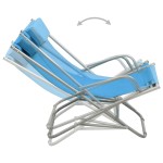 vidaXL Scaune balansoar, 2 buc., albastru, oțel vidaXL Scaune balansoar, 2 buc., albastru, oțel