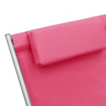 vidaXL Scaune balansoar, 2 buc., roz, oțel vidaXL Scaune balansoar, 2 buc., roz, oțel