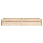 vidaXL Cadru de pat cu sertare Small Single, 75x190 cm