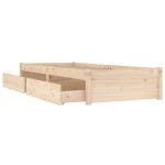 vidaXL Cadru de pat cu sertare Small Single, 75x190 cm