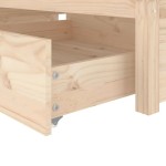 vidaXL Cadru de pat cu sertare Small Single, 75x190 cm