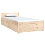 vidaXL Cadru de pat cu sertare Small Single, 75x190 cm
