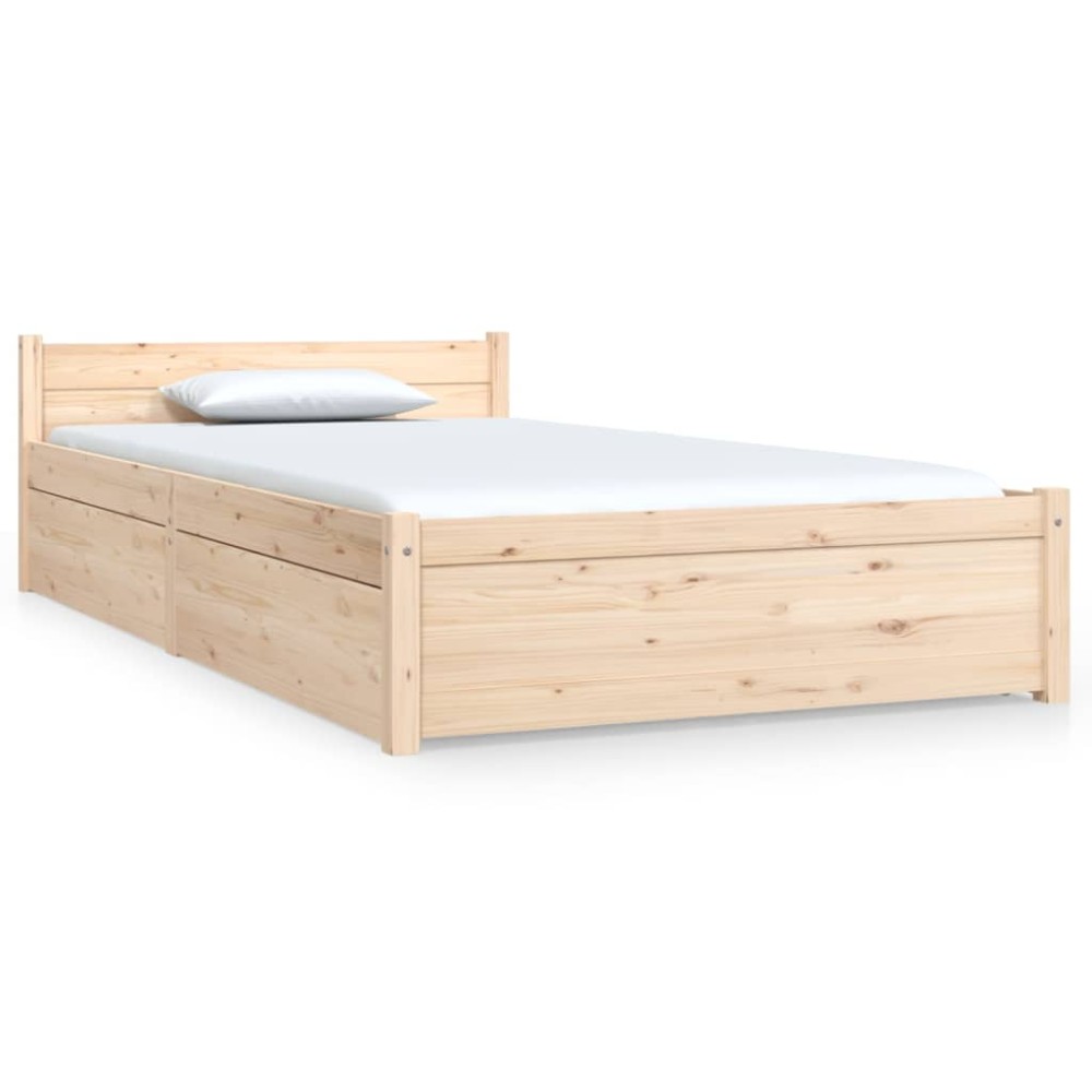 vidaXL Cadru de pat cu sertare Single, 90x190 cm