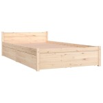 vidaXL Cadru de pat cu sertare, 90x200 cm