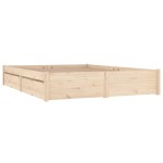 vidaXL Cadru de pat cu sertare Double, 135x190 cm