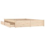 vidaXL Cadru de pat cu sertare Double, 135x190 cm
