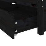 vidaXL Cadru de pat cu sertare, negru, 140x190 cm vidaXL Cadru de pat cu sertare, negru, 140x190 cm