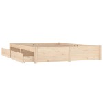 vidaXL Cadru de pat cu sertare King Size, 150x200 cm