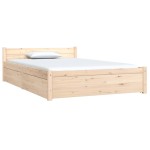 vidaXL Cadru de pat cu sertare Small Double, 120x190 cm