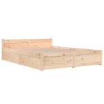 vidaXL Cadru de pat cu sertare Double, 135x190 cm