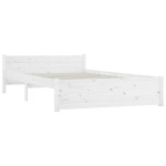 vidaXL Cadru de pat cu sertare Double, alb, 135x190 cm