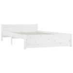 vidaXL Cadru de pat cu sertare King Size, alb, 150x200 cm