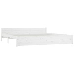 vidaXL Cadru de pat cu sertare Super King, alb, 180x200 cm