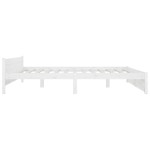 vidaXL Cadru de pat cu sertare Super King, alb, 180x200 cm