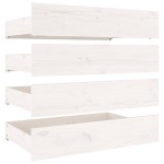 vidaXL Cadru de pat cu sertare Super King, alb, 180x200 cm