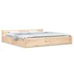 vidaXL Cadru de pat cu sertare, 200x200 cm vidaXL Cadru de pat cu sertare, 200x200 cm