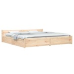 vidaXL Cadru de pat cu sertare, 200x200 cm vidaXL Cadru de pat cu sertare, 200x200 cm