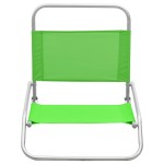 vidaXL Scaune de plajă pliante, 2 buc., verde, material textil vidaXL Scaune de plajă pliante, 2 buc., verde, material textil